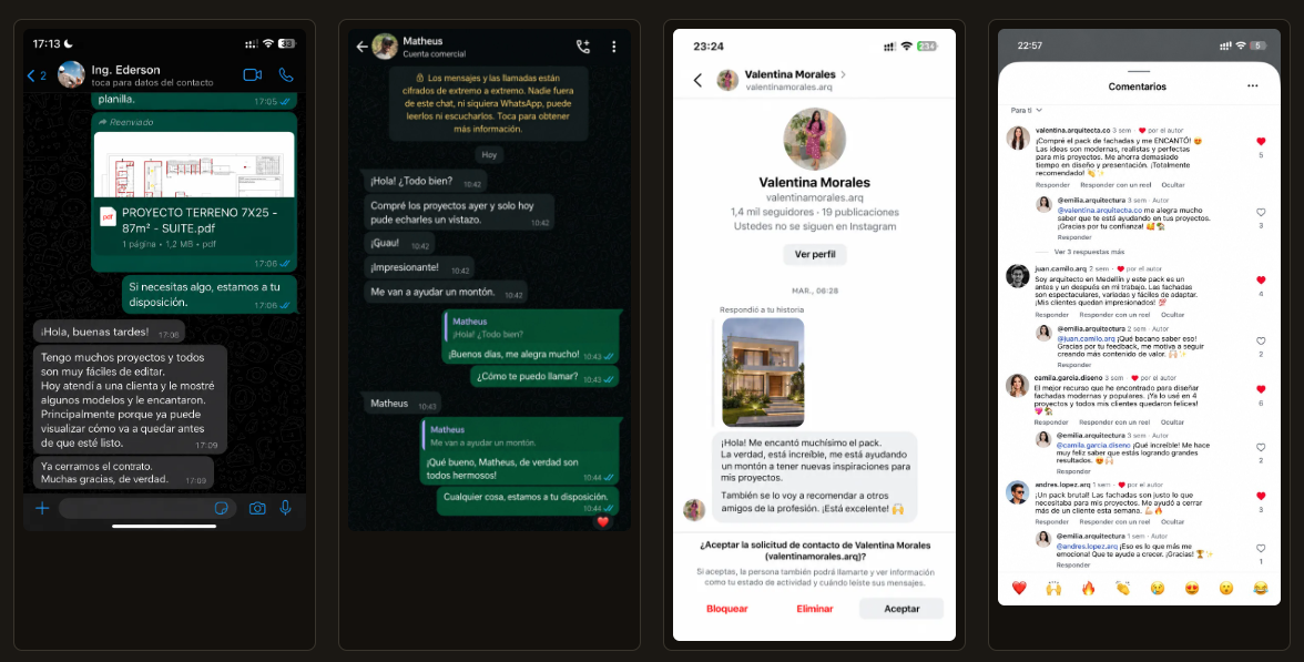 Conversación con Ing. Ederson, captura proporcionada por Arquiva